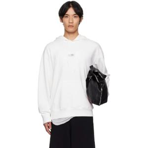 25 FW 메종마르지엘라 남성 오프 화이트 로고 패치 후드티 252188M202005