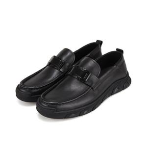 바바라 HOMME 소가죽 버클장식 남성로퍼 3cm_BMI104BK