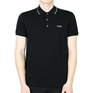 디몬트 에르메네질도제냐 남성 로고 PK 반팔(블랙) E7358A5 B746 K09