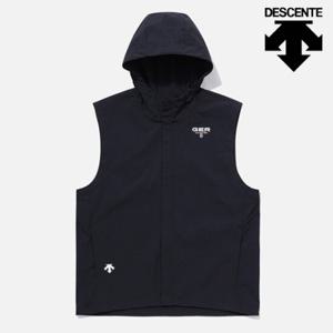[데상트]데상트 GER 팀 우븐 후드 베스트 집업 SP121IVE31BLK0
