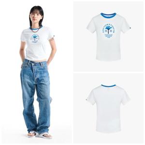 [휠라] FILA 여성용 슬림핏 썸머 그래픽 티셔츠 FS2RSH2458FOWH