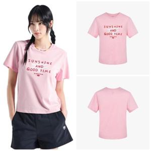 [휠라] FILA 여성용 세미크롭 썸머 그래픽 티셔츠 FS2RSH2457FPIK