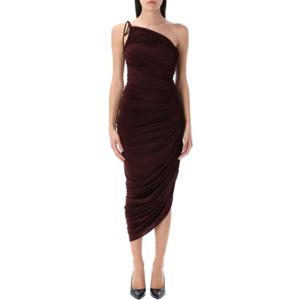 마그다뷰트림 미디 원피스 25P124525 BORDEAUX Red