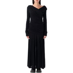 가니 롱 원피스 25AT42133709 099 Black