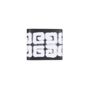 지방시 x 치토 4G 그래피티 로고 레더 월렛 블랙 화이트 BK608NK1EB-001
