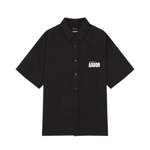 남성)폴리 그래픽 반팔셔츠 AN2WWH302-BK