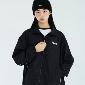 [더데이걸]화이트 라인 박시핏 바람막이TGJA24301