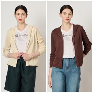 BCBG B4M4K115 발리라빙 후드 점퍼 가디건 (현대목동)