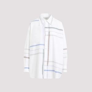 보테가베네타 셔츠 769403 V3OS0 9114 WHITE BLUE GREEN
