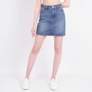 [게스]게스 여성 청치마 허리절개 미니스커트 미디엄블루 YN2D65