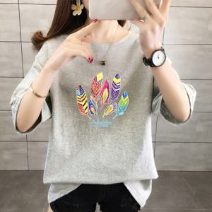 [아이우먼]빅사이즈 407 꾸안꾸루즈라운드반팔티 DEDJ681