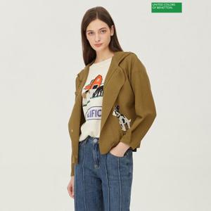 베네통 강아지 후드 니트 가디건 BAKC04341_KA