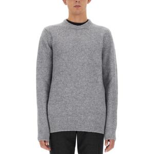 돌체앤가바나 남성 그레이 로고 라운드넥 긴팔니트 GXP80T_JFMK7N0038