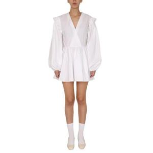 빠투 여성 화이트 미니 드레스 DR092_0017001W