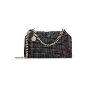 25 FW Stella McCartney 여성 블랙 팔라벨라 크리스탈 메시 숄더백 251471F044000