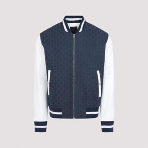 지방시 봄버 자켓 BM01AP6Y3J 411 NAVY WHITE