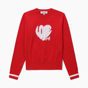 [30%OFF] 르꼬끄골프 여성 원포인트 라운드 스웨터 (GQ122LKP11)