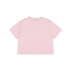 [잠뱅이]여)자수 포인트 크롭 반팔 티셔츠 AO2WTS454-PK