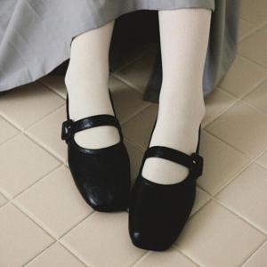 [클립] Crimp Buckle Maryjane Flat -US9025