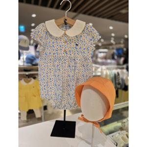 [블루독베이비] 25 SS(블루)데이지세트바디수트 4537067603  백일 돌 선물 여름 신상 상하복 유아 출산 (45