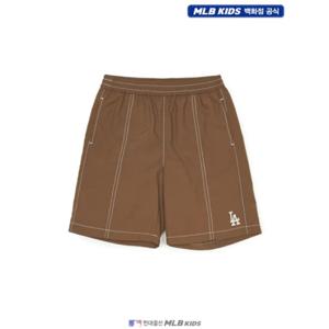 [MLB키즈US] (7ASMB0253-07BRS) 스티치 포인트 나일론 5부 팬츠 아동반바지 키즈반바지