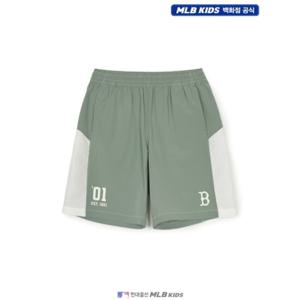 [MLB키즈US] (7ASMV0253-43KAM) 바시티 블럭코어 우븐 팬츠 아동반바지 키즈반바지
