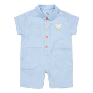 [블루독베이비8] SS25 라이언 린넨혼방 점프슈트 HJ (4531442205) (BLUEDOG BABY 유아 출산 백일 선물 도트