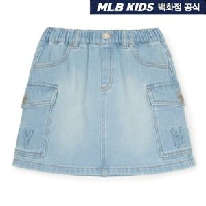 [MLB KIDS] 메가그램 카고 데님 스커트 뉴욕양키스 _ 7FSKM0251