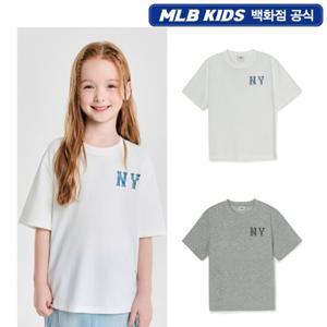 [MLB키즈] 모노그램 데님 쿠퍼스 빅로고 티셔츠 7ATSM0953