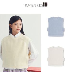 탑텐키즈 MKF1ES2201 여아 레이어드 스웨터 베스트