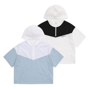 에꼴리에 sh06 5부 배색 쿨 스판 아노락점퍼 23b5751
