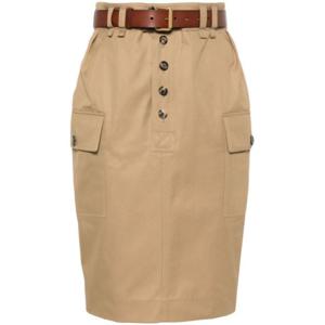 생로랑 숏 스커트 785392 Y9I22 2611 BEIGE FONCE