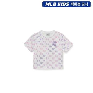 [MLB키즈] 썸머 모노그램 여아 크롭 티셔츠 7FTSM0253