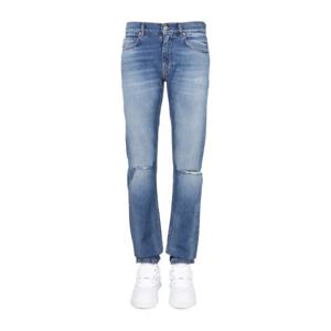 베르사체 패치 로고 슬림 핏 진 1000578 1A005442D110
