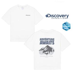 디스커버리키즈 DKRS72053-WHS 키즈 프레시벤트 워싱 마운틴 그래픽(백) 반팔티셔츠