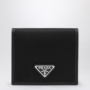 프라다 블랙 나일론 앤 사피아노 지갑 2MO0042DMH F0002