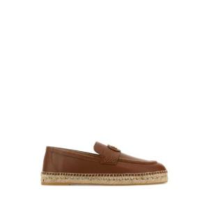 VALENTINO GARAVANI Caramel leather VLogo espadrilles 6Y2S0K00UDX N58
