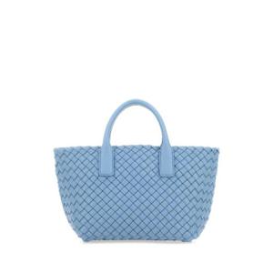 BOTTEGA VENETA 세룰리안 블루 가죽 미니 카바 핸드백 709464V1OW1 8546