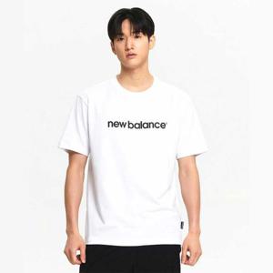 [뉴발란스]뉴발란스 에센셜 레터링 로고 반팔티 NBNEE31113 화이트