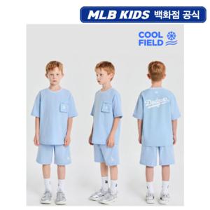 [MLB키즈PG] 베이직 우븐 포켓 아동 티셔츠 세트 (7AS1B3153-07SBL)