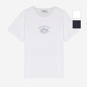 뱅뱅 HC07 여성 자수 레터링 실켓 반팔티 CTL315