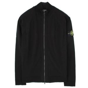 25SS 스톤 와펜 코튼집업 가디건 블랙 K1S155100061 S00B9 V0029