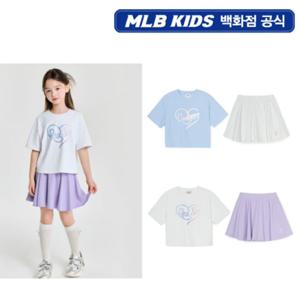 [MLB키즈PG] 하트 스포티브 아동 여아 티셔츠 세트 2종 택1 (7FS1H0153)