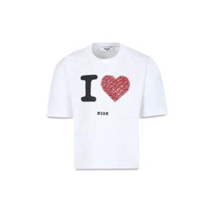 MSGM 저지 티셔츠 소녀 F4MSJGTH143K001