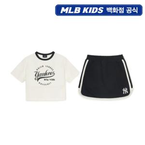 [MLB키즈] 바시티 스트릿 여아 티셔츠세트 7FS1V1253-50CRS