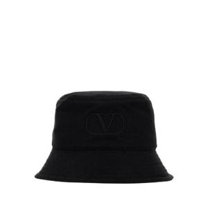 Valentino 로고 자수 플레어 밑단 버킷 모자 2Y2HGA11HCY 0NO TP942255746