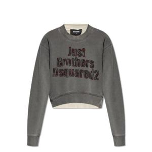 Dsquared2 스프레이 다이드 라운드 리브 크루넥 스웨트셔츠 S75GU0571S25539 815 TP934684795
