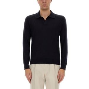 ZEGNA 캐시미어와 실크 폴로 셔츠 UFJ00A9131B98