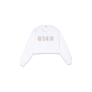 MSGM 크롭 스웨트셔츠 MS029449K001
