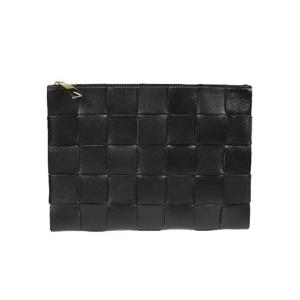 BOTTEGA VENETA 보테가 베네타 인트레치아토 미디엄 블랙 클러치백 2067038